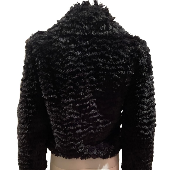 Kenzie Made to Make you Feel Pretty small Faux Fur Teddy Bear Jacket Warm NWOT - Picture 5 of 6